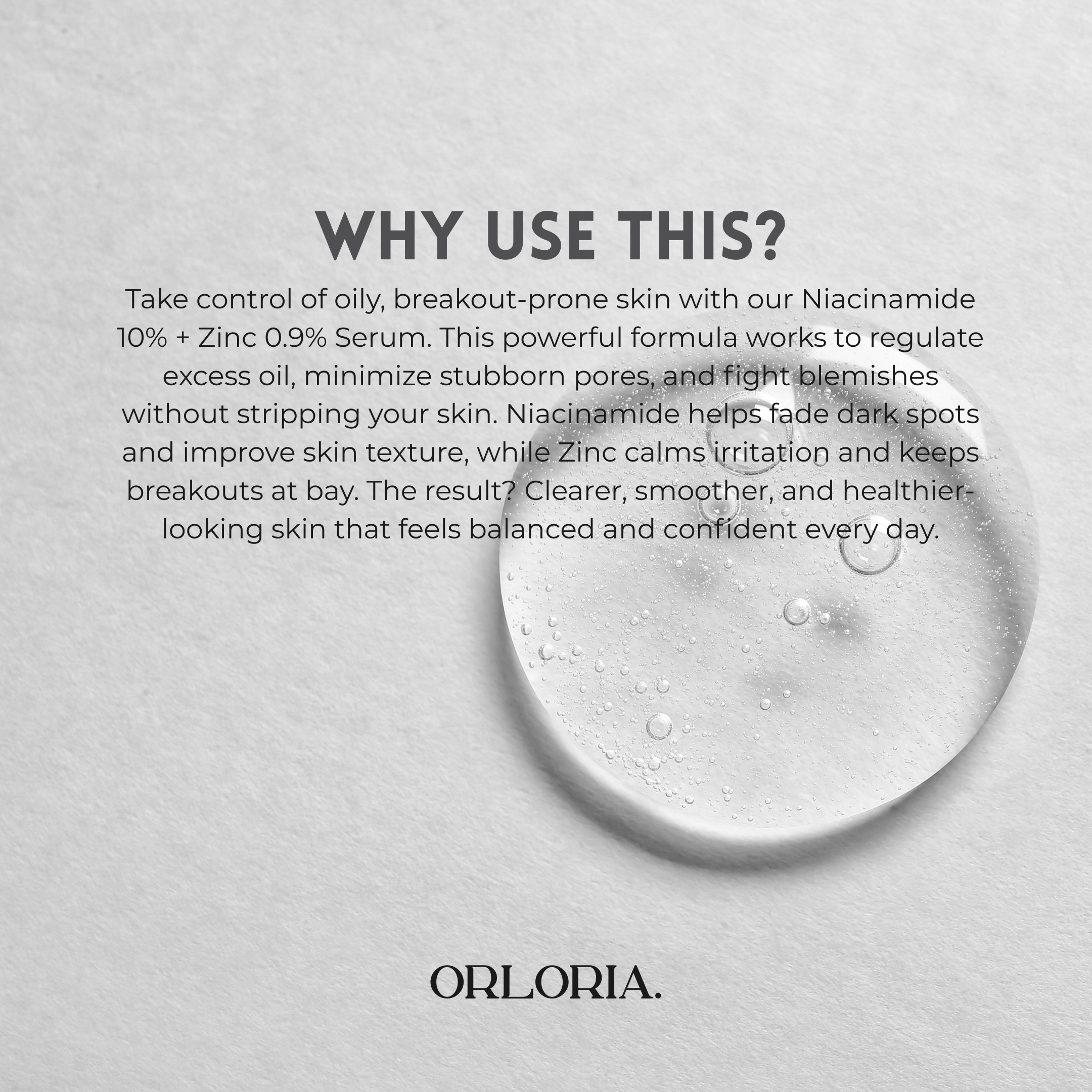 Niacinamide 9% + Zinc 0.9% (Vitamin B3)