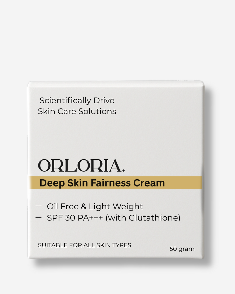 Deep Skin Fairness Cream with SPF 30+++ & Glutathione