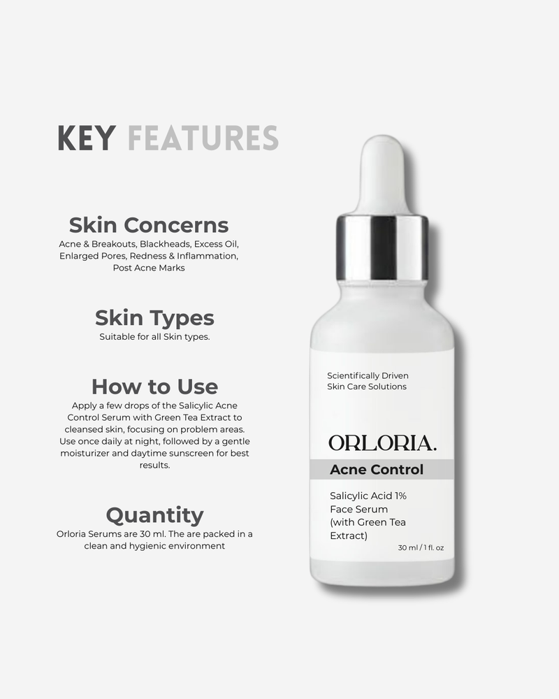 Salicylic Acid 1% Face Serum with Green Tea Extract